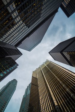 gün görünümü Toronto şehir gökdelenlerin; yukarı bak;