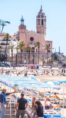Bahar günü Sitges Köyü