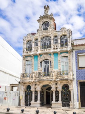 Aveiro, Portekiz - 9 Temmuz 2017: Casa de Cha cephe görünümünü