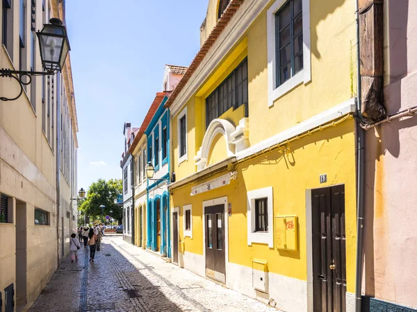 Αβέιρο Πορτογαλία Ιουλίου 2017 Άποψη Της Παραδοσιακές Χρωματιστές Προσόψεις Από — Φωτογραφία Αρχείου
