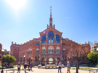 Sant Pau Hastanesi karmaşık ana binadan detay