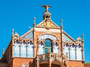 Sant Pau Hastanesi karmaşık bir binada detay