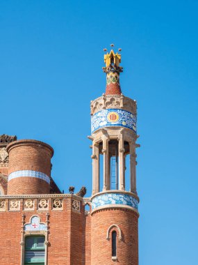 Sant Pau Hastanesi kulede detay