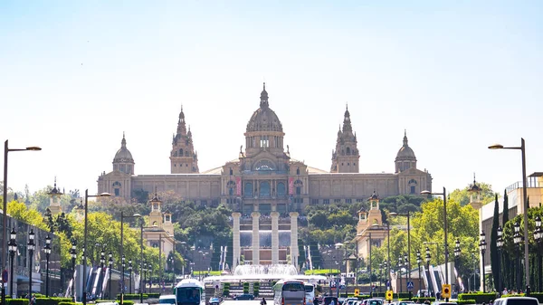 El Palau Nacional en Barcelona — Foto de Stock