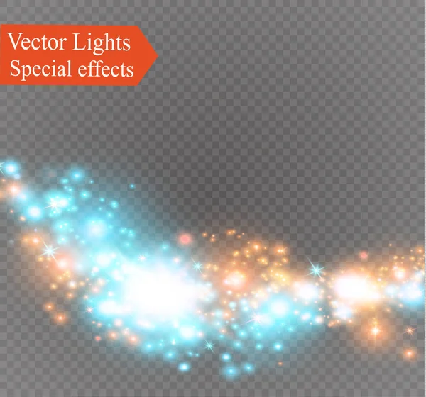 Şeffaf background.bright yıldız üzerinde toz. Parlama ışık efekti.