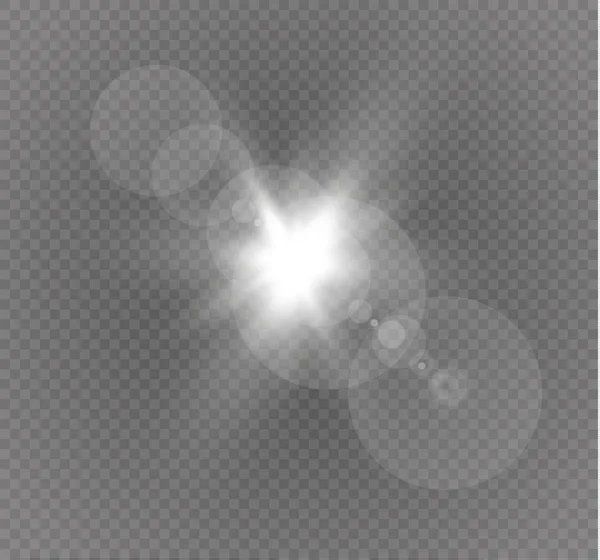 Абстрактные линзы золотая передняя солнечная вспышка прозрачный специальный дизайн светового эффекта . — стоковый вектор