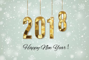 2018 mutlu yeni yıl kar background.merry Noel.