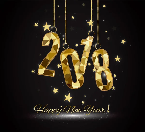 2018 mutlu yeni yıl arka plan mevsimlik el ilanları ve tebrik kartı veya Noel temalı davetler için.