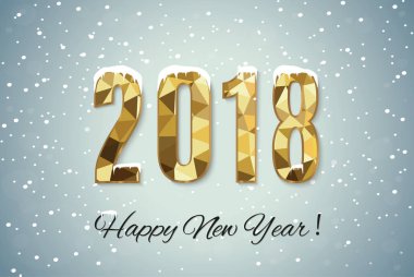 2018 mutlu yeni yıl kar background.merry Noel