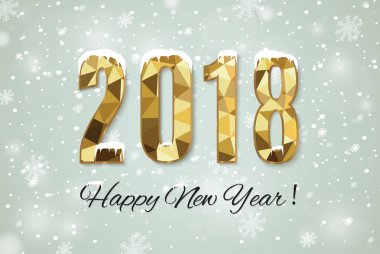 2018 mutlu yeni yıl kar background.merry Noel