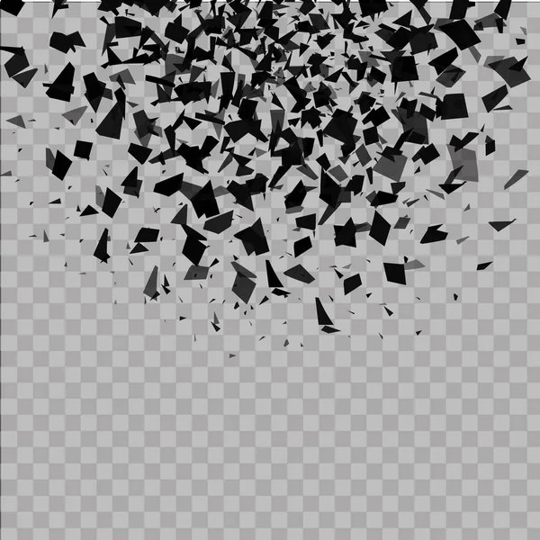 Fondo abstracto con muchas pequeñas piezas de confeti que caen. fondo de vector . — Archivo Imágenes Vectoriales