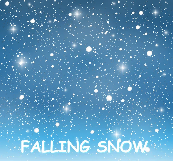 Απόθεμα διανυσματική απεικόνιση πτώση χιονιού. Νιφάδες χιονιού, χιόνι. Διαφανές υπόβαθρο. Πτώση χιονιού. — Διανυσματικό Αρχείο