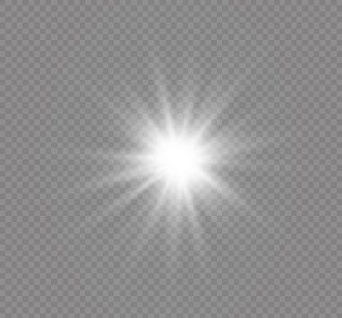 saydam bir arka plan ışığı efekti, üzerinde yıldız vektör çizim. Sparkles ile patlama.