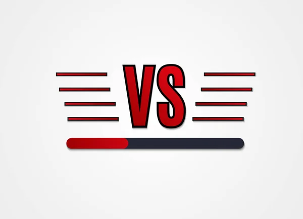 Versus Logo. VS Vector Letters Ilustração. Ícone da concorrência. Símbolo de luta . — Vetor de Stock