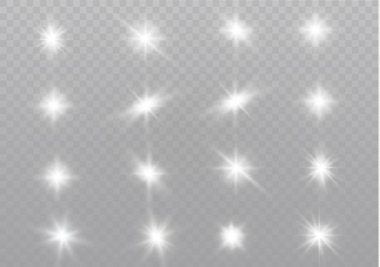 saydam bir arka plan ışığı efekti, üzerinde yıldız vektör çizim. Sparkles ile patlama.