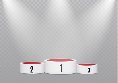 parlak lights.spotlight.lighting.vector illustration.attention ile kazananların şeffaf background.the podyum podyum