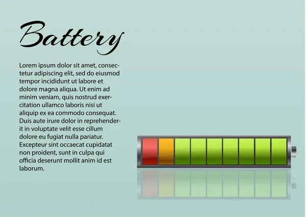 Cargador de batería con el dedo bajo baterías e indicadores, alto vector isolated.vector ilustración — Archivo Imágenes Vectoriales