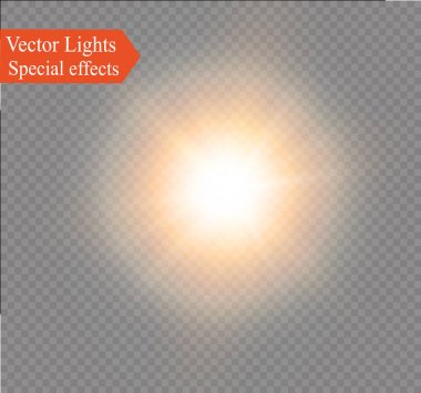 saydam bir arka plan ışığı efekti, üzerinde yıldız vektör çizim. Sparkles ile patlama.