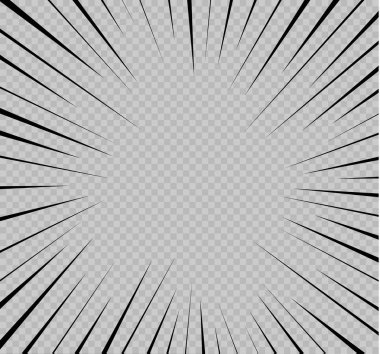 İzole hız çizgi kümesi. Tasarımınızı hareketi etkisi. Saydam bir arka plan üzerinde siyah çizgiler. Uçan particles.vector resimde. İleri hareketi