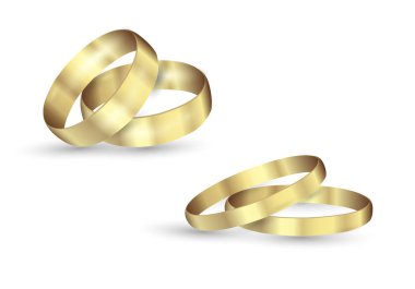 Soyut lüks altın yüzük. Vektör ışık daireleri ve kıvılcım ışık etkisi.