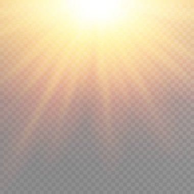 Vektör şeffaf güneş ışığı özel lens flare ışığı efekti. Noel soyut desen. Sihirli toz parçacıklarının köpüklü