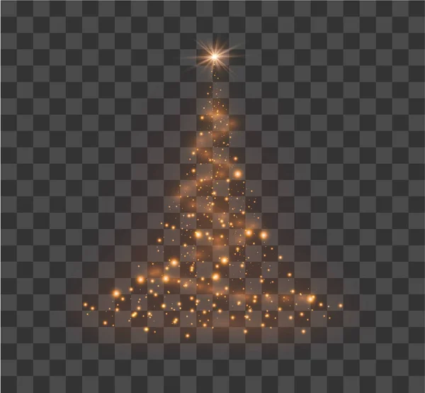 Christmas festive tree — Stock Vector