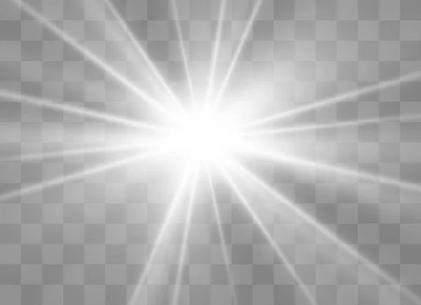 Vitt glödande ljus — Stock vektor