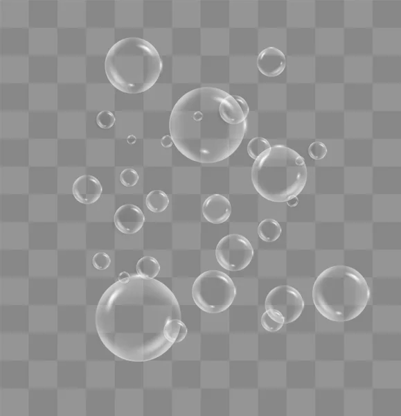 Bulles d'eau blanche — Image vectorielle