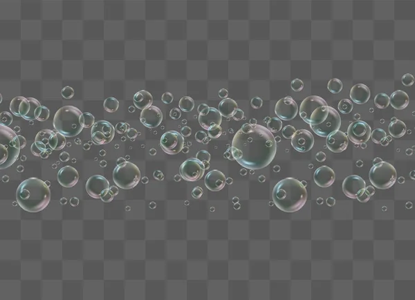 Vitt vatten bubblor — Stock vektor