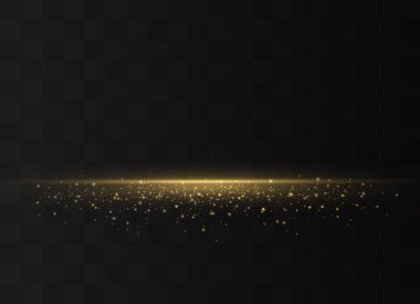 Sarı yatay ışınlar. 