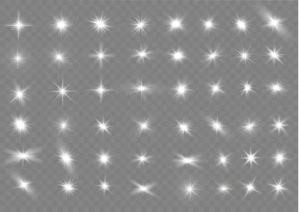 Біла яскрава зірка . — стоковий вектор