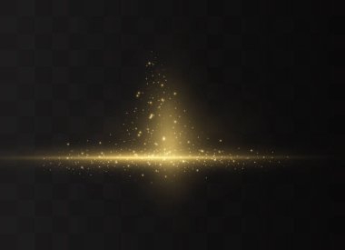 Sarı yatay ışınlar. 