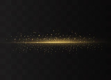 Sarı yatay ışınlar. 