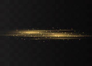 Sarı yatay ışınlar. 