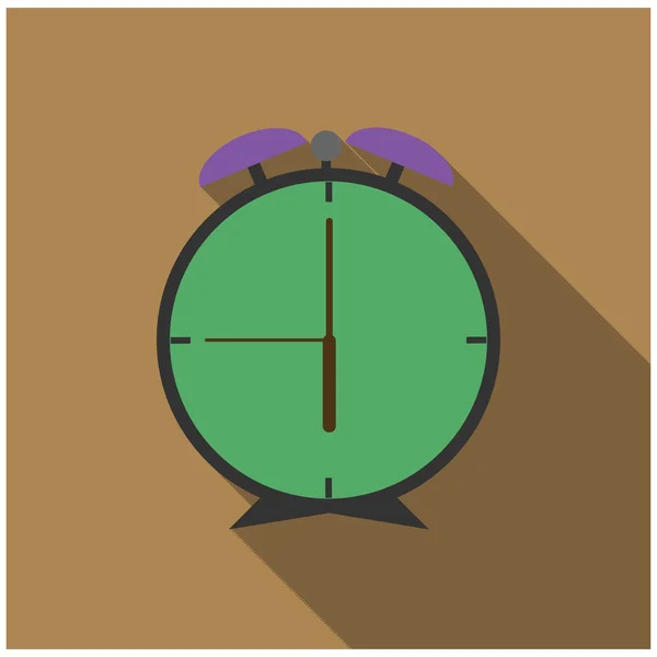 Uhr-Symbol Wecker-Vektor — Stockvektor