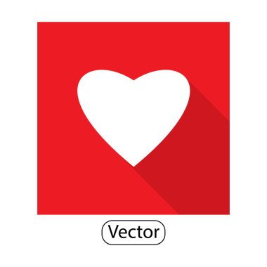 kırmızı bir arka plan üzerinde beyaz simgesi Kalpler