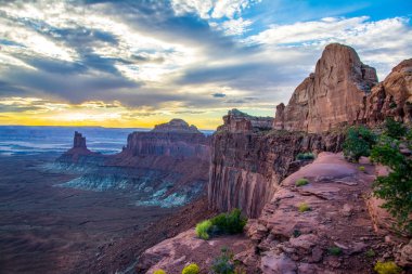Canyonlands Utah Moab yakınındaki bu ile sayısız canyones ve buttes parkıdır