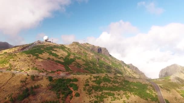 Vista panoramica Pico do Arieiro, Madeira vista aerea — Video Stock