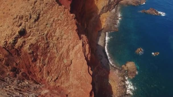 Halbinsel Sao Lourenco, Madeira, Luftaufnahme — Stockvideo
