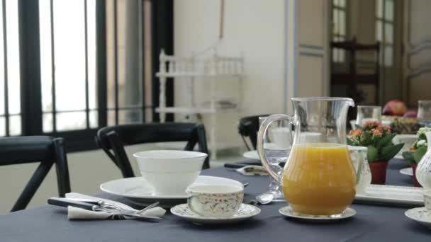 Una sana colazione in tavola — Video Stock