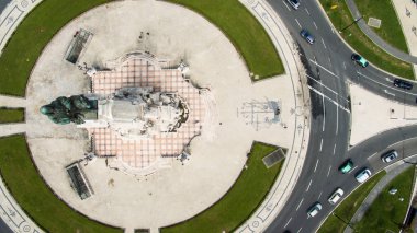 Lizbon Marquis Pombal havadan görünümü 2016 olabilir