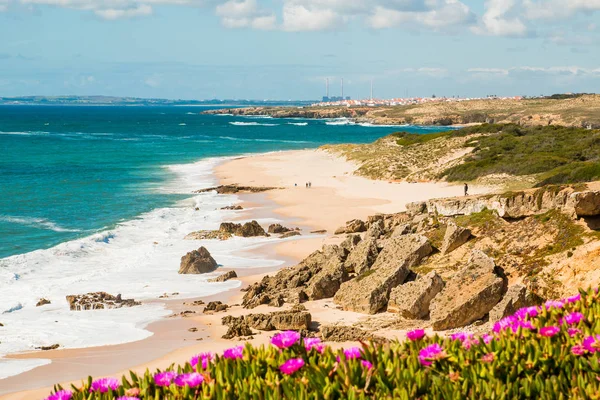 Pejzaż porto covo Beach, Portugalia — Zdjęcie stockowe
