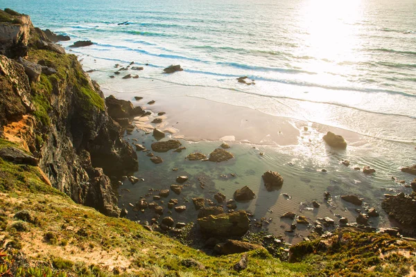 Portekiz güzel manzaralar, Fishermens iz, yollar Alentejo, Rota Vicentina hiking trail