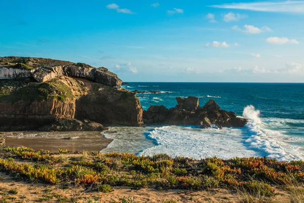 Piękne krajobrazy Fishermens szlak, szlaki Alentejo, Rota Vicentina turystyka trail Portugalia — Zdjęcie stockowe