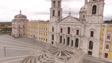 Mafra, Portekiz, 10 Mayıs 2017 Kraliyet Sarayı'nın ana cephe. Havadan görünümü.
