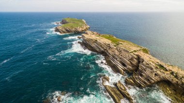 Baleal naer Peniche Batı Sahili Portekiz okyanusun kıyısında ada