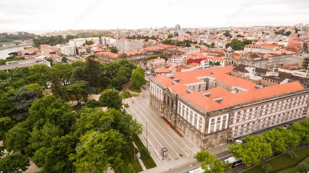 Aerial view of The University Of Porto, Portugal