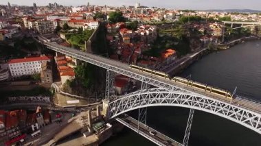 Metro of Porto near Mosteiro da Serra do Pilar, Porto, Portugal 17 may 2017.