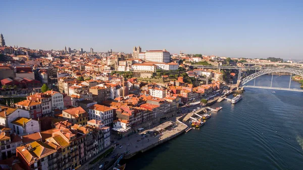 Panoramiczne ptaka w piękny letni dzień, Portugalia, Porto — Zdjęcie stockowe
