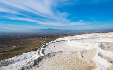 Pamukkale, Denizli ili güneybatı Türkiye'de doğal Sit